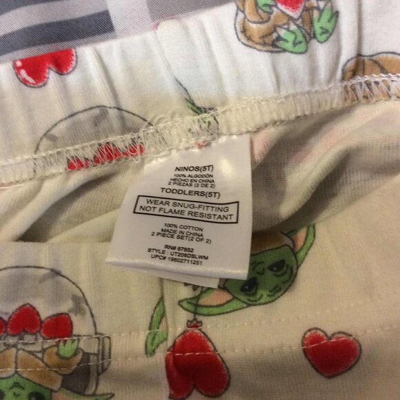 Yoda White 5T Pajama bottom sku7 - Picture 3 of 3